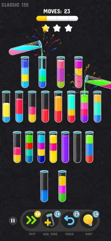 color water sort puzzle game - Level 23
